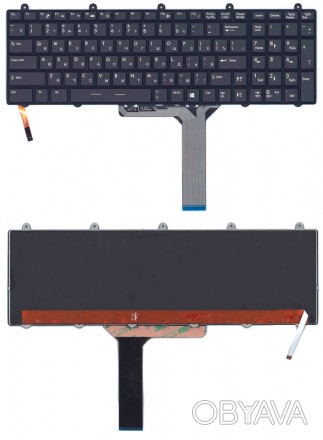 Клавиатура для ноутбука MSI (GE60, GE70, GT70) с подсветкой 7 цветов (Light) Bla. . фото 1