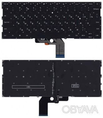 Клавиатура для ноутбука Xiaomi Mi Air (13.3) Black с подсветкой (Light), (No Fra. . фото 1