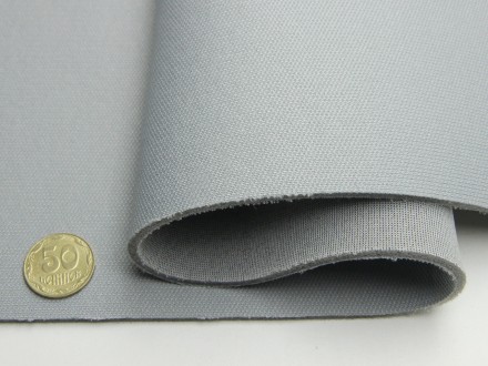 Автотканина стельова сіра (текстура) ULTRA 77, на поролоні 4мм з сіткою шир. 1.7. . фото 4