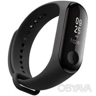 Совместимость - Xiaomi Mi Band 3; Xiaomi Mi Band 4; Цвет - черный. . фото 1