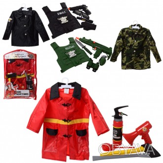 Набір рятувальників F012-S012-M012 (12шт) костюм, аксес,зв, 33в (поліц, нвоєн),б. . фото 1