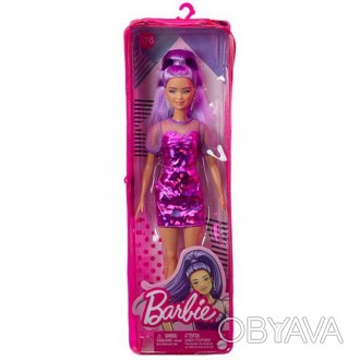 Лялька Barbie "Модниця" у фіолетових відтінках. . фото 1