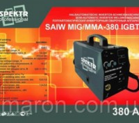 Полуавтомат сварочный Spektr SAIW MIG/MMA-380 IGBT Инверторный 3 в 1 2 Дисплея
С. . фото 2