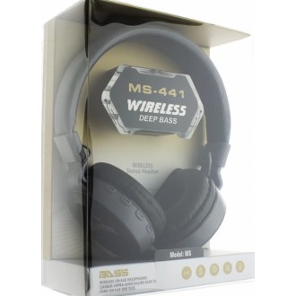 Наушники Wireless MS-441 Black - Беспроводные, Полноразмерные, Цветная коробка. Бориспіль. фото 1 Наушники Wireless MS-441 Black - Беспроводные, Полноразмерные, Цветная коробка. Бориспіль. фото 1