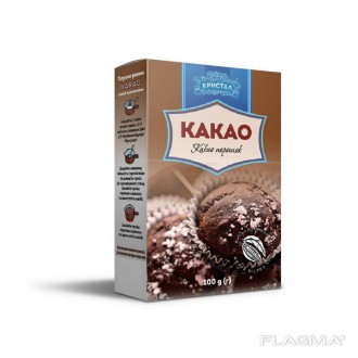 Какао "Кристал" 100г картон 8-10%. Дніпро. фото 1 Какао "Кристал" 100г картон 8-10%. Дніпро. фото 1