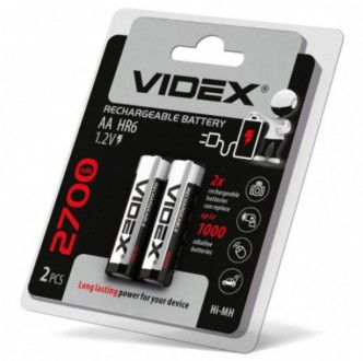 Аккумулятор Videx HR6/AA 2700mAh цена за 1шт
Никель-металл-гидридные (Ni-MH) акк. . фото 3