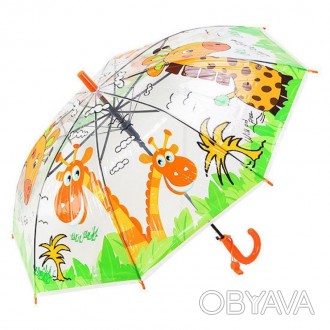 Яркий зонтик с насыщенным принтом в виде животного. Имеет прочную металлическую . . фото 1