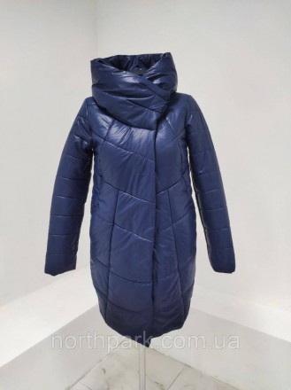 Стильна та зручна жіноча довга куртка від українського виробника Dives із колекц. . фото 2