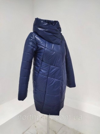 Стильна та зручна жіноча довга куртка від українського виробника Dives із колекц. . фото 5