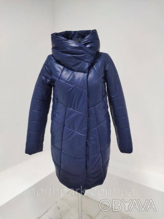 Стильна та зручна жіноча довга куртка від українського виробника Dives із колекц. . фото 1