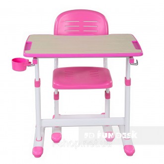 Растущая парта для девочки FunDesk Piccolino II Pink - эргономичные парта и стул. . фото 6