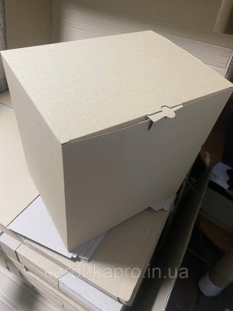 Коробка из бурой микрогофры размером 400х300х400 мм отлично подходит для упаковк. . фото 2