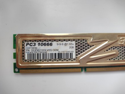 Игровая оперативная память OCZ DDR3 PC3-10666 1333MHz Gold Series (OCZ3G1333LV2G. . фото 4