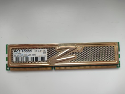 Игровая оперативная память OCZ DDR3 PC3-10666 1333MHz Gold Series (OCZ3G1333LV2G. . фото 3