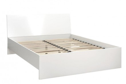 Прима Нью полноценная двуспальная кровать с компактными габаритами и лакированны. . фото 3