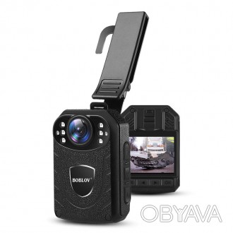 
Нагрудний відеореєстратор для поліції - боді камера поліцейського Boblov KJ21, . . фото 1