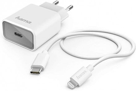 Быстрая зарядка hama 18 Вт для iPhone Type-C to Lightning. Дніпро. фото 1 Быстрая зарядка hama 18 Вт для iPhone Type-C to Lightning. Дніпро. фото 1