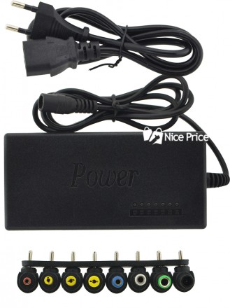 Универсальное зарядное для ноутбука до 96W UKC XWB-120W + переходники (2456). Львов. фото 1 Универсальное зарядное для ноутбука до 96W UKC XWB-120W + переходники (2456). Львов. фото 1