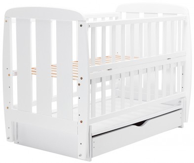 Кроватка детская Babyroom Шарик SH-03 маятник, ящик, откидной бок бук белый. Одесса. фото 1 Кроватка детская Babyroom Шарик SH-03 маятник, ящик, откидной бок бук белый. Одесса. фото 1