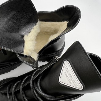 Зимние женские ботинки на толстой подошве.
Выполнены из натуральной кожи, подкла. . фото 5