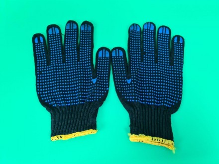 Перчатки защитные рабочие садовые1 пара. (700-800 грамм)
Изготовлены из хлопчато. . фото 2