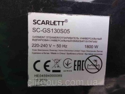 Отпариватель SCARLETT SC-GS130S05 мощностью 1800 Вт позволит эффективно избавить. . фото 9