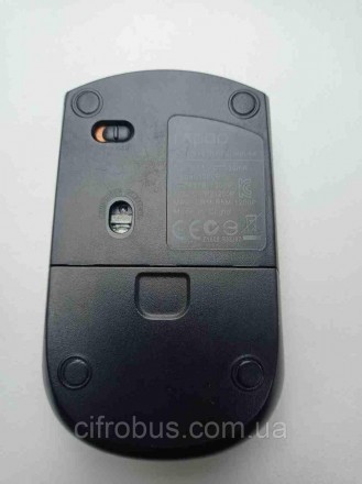 Миша USB Rapoo 1200P 2.4GHz бездротовий 1000DPI USB Optical Mouse ж/приймач — чо. . фото 4