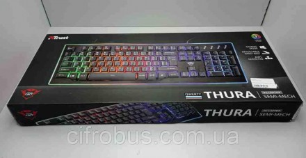 Клавиатура Trust GXT 860
Светодиодная коавиатура с 9 режимами сменой цветов и иг. . фото 4