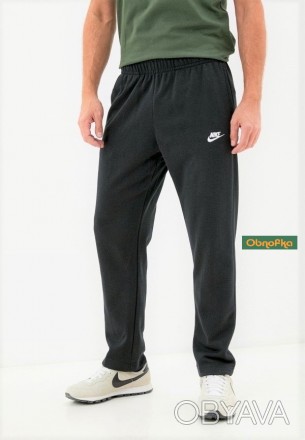 Код товара: 4427.3
Теплые мужские спортивные штаны больших размеров на флисе отл. . фото 1
