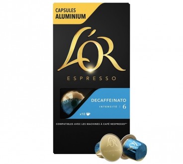 Капсулы Nespresso L'OR Espresso Decaffeinato (10 шт.) - насыщенный и сладкий аро. . фото 2
