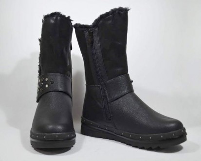 Сапоги TOM.M арт.5127-A черный Зимние ботинки для девочек. Верх - искусственная . . фото 4