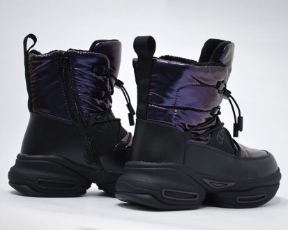 Ботинки зимние TOM.M арт.100-99-H, glamor, фиолетовый Материал внешний - эко-кож. . фото 8