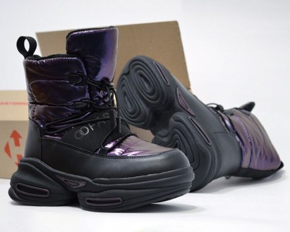 Ботинки зимние TOM.M арт.100-99-H, glamor, фиолетовый Материал внешний - эко-кож. . фото 7