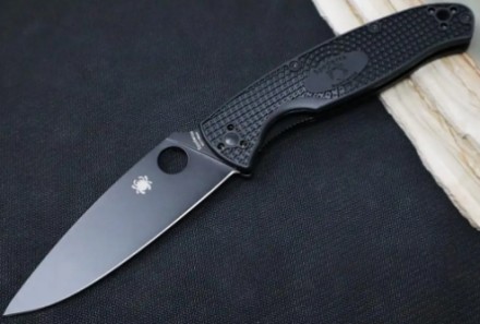 
Опис ножа Spyderco Resilience Black Blade FRN:
Потрійний клин-фірмова риса ножі. . фото 4
