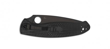 
Опис ножа Spyderco Resilience Black Blade FRN:
Потрійний клин-фірмова риса ножі. . фото 5