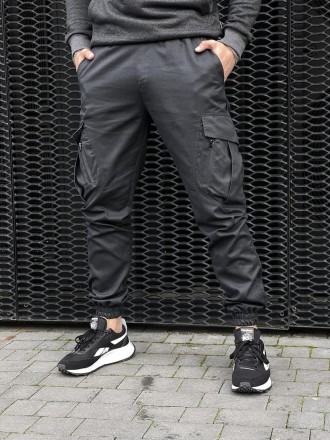 Чоловічі тактичні штани зсу військові штани "Storm" з кишенями армійські графіт
. . фото 6