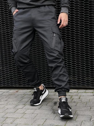 Мужские тактические брюки зсу военные штаны "Storm" с карманами армейские графит. . фото 7