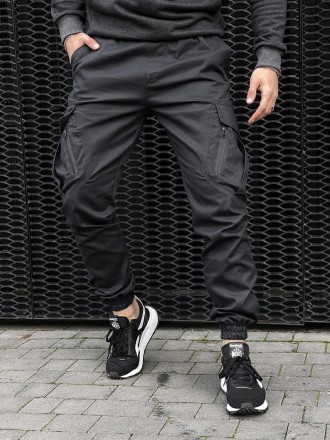 Мужские тактические брюки зсу военные штаны "Storm" с карманами армейские графит. . фото 4
