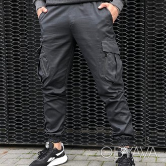 Мужские тактические брюки зсу военные штаны "Storm" с карманами армейские графит. . фото 1