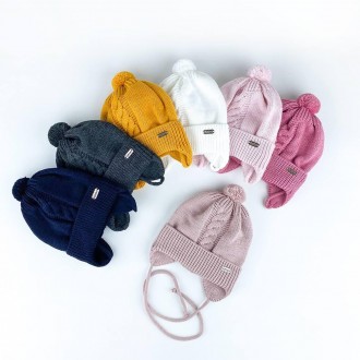 Зимова шапка для немовлят
Тепла та зручна в'язана шапочка на дітей до 6-ти міс. . . фото 3