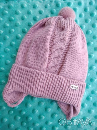 Зимова шапка для немовлят
Тепла та зручна в'язана шапочка на дітей до 6-ти міс. . . фото 1