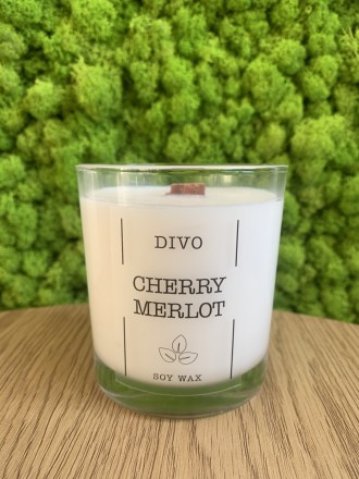DIVO Black cherry merlot (Черешневое мерло) – это ароматическая свеча, изг. . фото 2