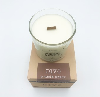 DIVO Black cherry merlot (Черешневое мерло) – это ароматическая свеча, изг. . фото 6
