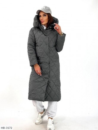 Пальто HB-3172
Ст.: HB-3172
Пальто зимнее стеганное
Ткань: стеганая плащевка на . . фото 5