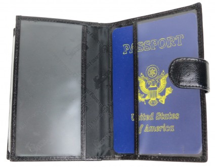 
Вертикальное мужское кожаное портмоне с отделом для паспорта и визитницей Giorg. . фото 8
