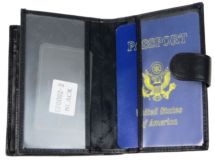 
Вертикальное мужское кожаное портмоне с отделом для паспорта и визитницей Giorg. . фото 8