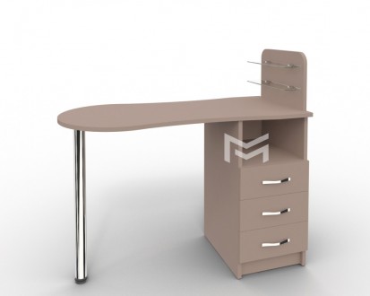 Стол для маникюра c стеклянными полочками под лак "Эстет №1"
Маникюрный стол " Э. . фото 7