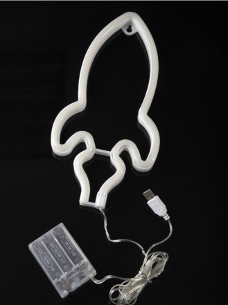 Характеристика
Материал: гибкий LED
Питание : 2 варината - от USB или от 3 батар. . фото 5