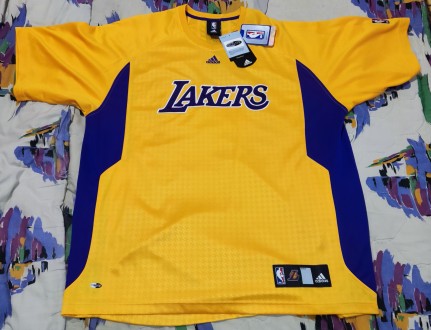 Баскетбольная футболка, джерси Adidas NBA Loc Angeles Lakers, размер-XL, длина-8. . фото 2