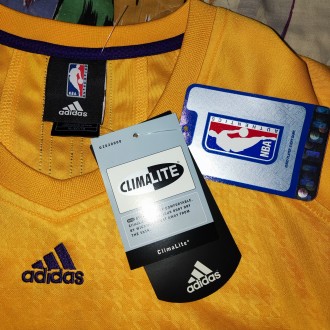 Баскетбольная футболка, джерси Adidas NBA Loc Angeles Lakers, размер-XL, длина-8. . фото 3